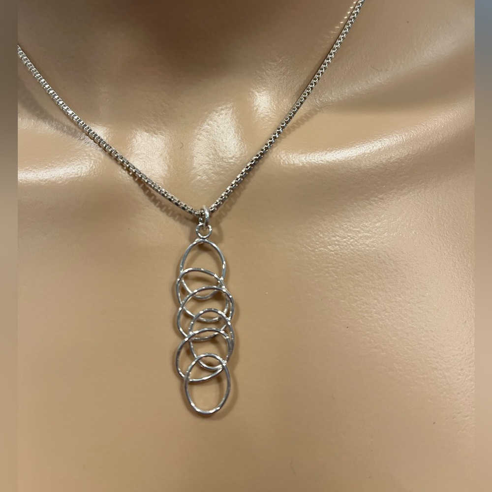NWT Sterling Ovals Pendant
